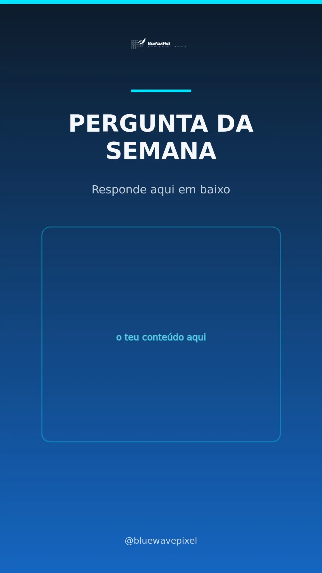 Pergunta da semana